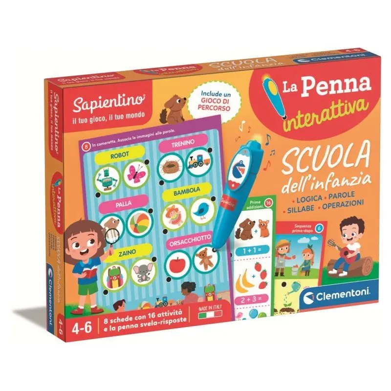 Clementoni Sapientino Scuola Dell'Infanzia Penna Interattiva 16749