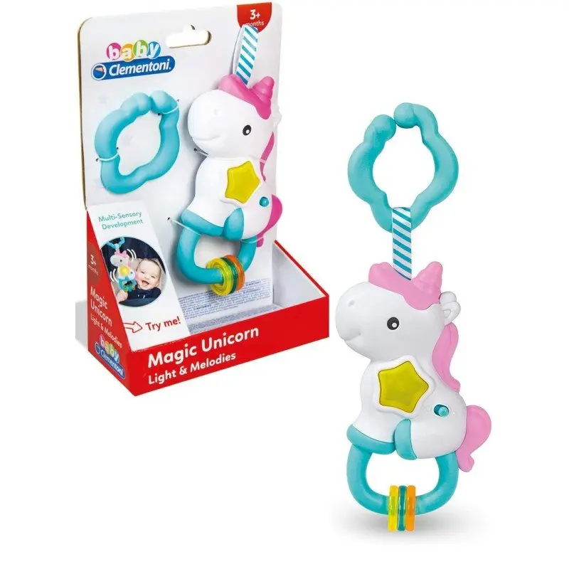 Clementoni Sonaglino Interattivo Multicolore Unicorno 3-36 Mesi