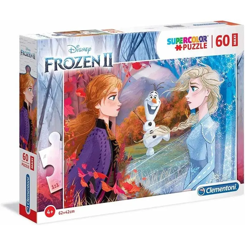 Clementoni Supercolor Puzzle Disney Frozen 2-60 Maxi Pezzi 26452