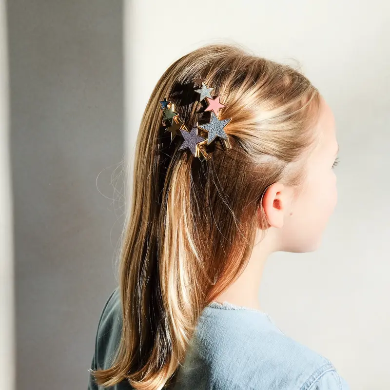 Clip Per capelli  Stelle glitter