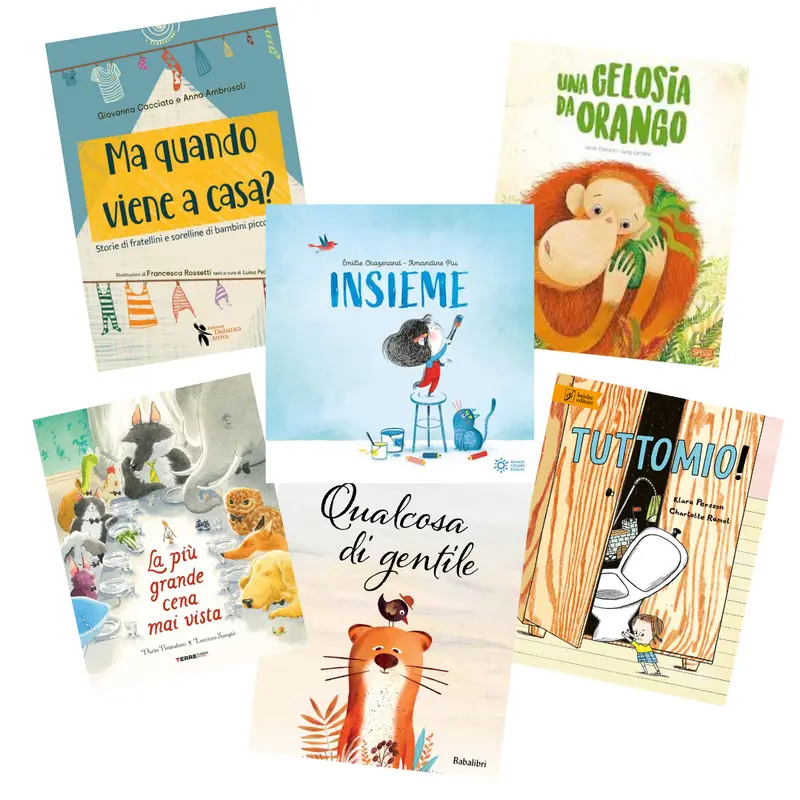 Cofanetto 5 libri Arriva un fratellino + Emozioni