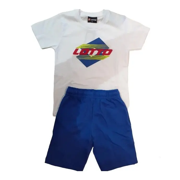 Completo Bambino Cotone Bianco/Blu CL37123 LOTTO