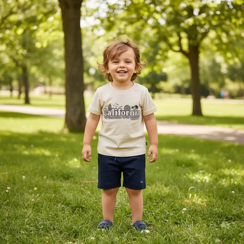 Completo in cotone per bambini 2pz