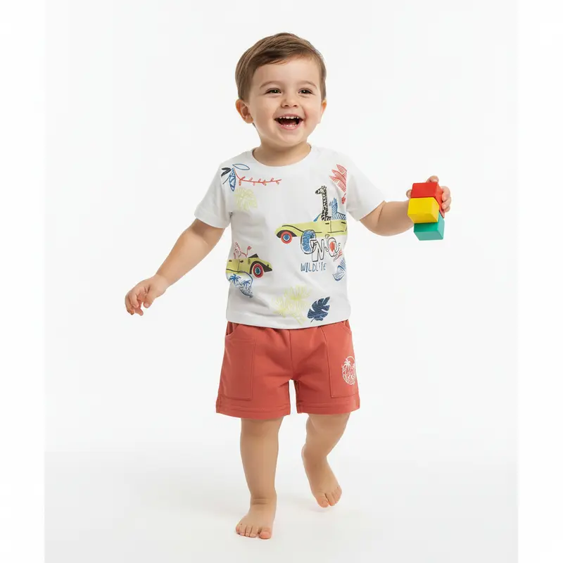Completo in cotone per bambini 2pz