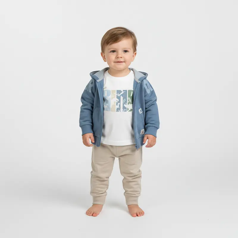Completo in cotone per bambini 3pz