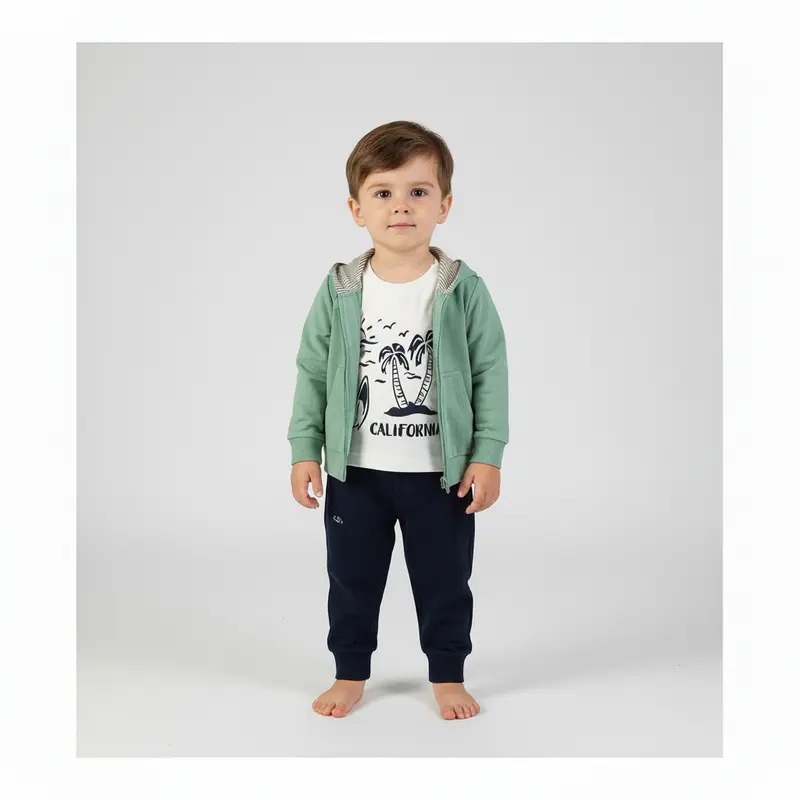 Completo in cotone per bambini 3pz
