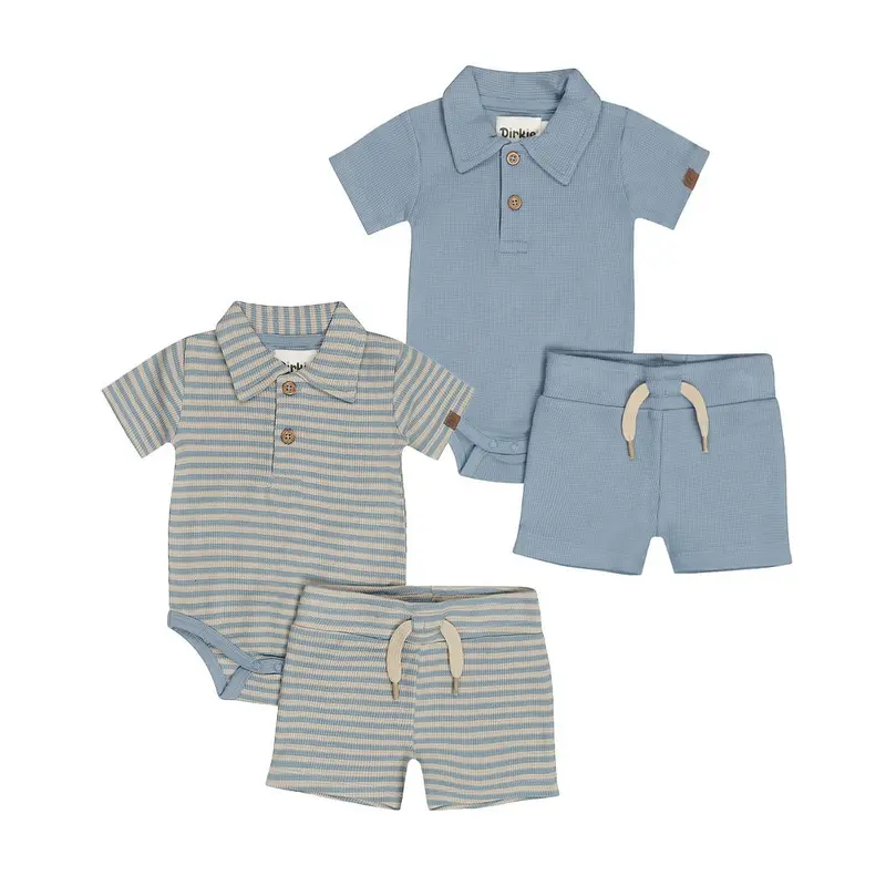 Completo Neonato Pantaloncini e T-Shirt Da 2 Pezzi Dirkje N58555