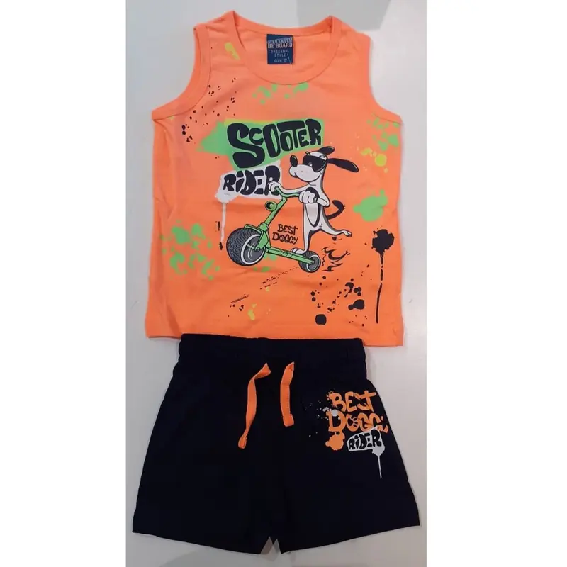 Completo Summer Neonato Arancio/Blu 32C6548 BE BOARD