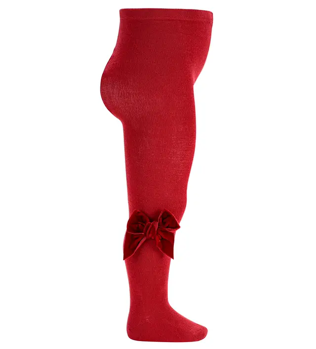 Condor - calza rossa fiocco velluto