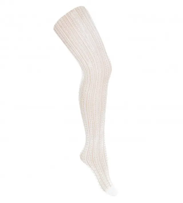 Condor - Collant traforato bianco