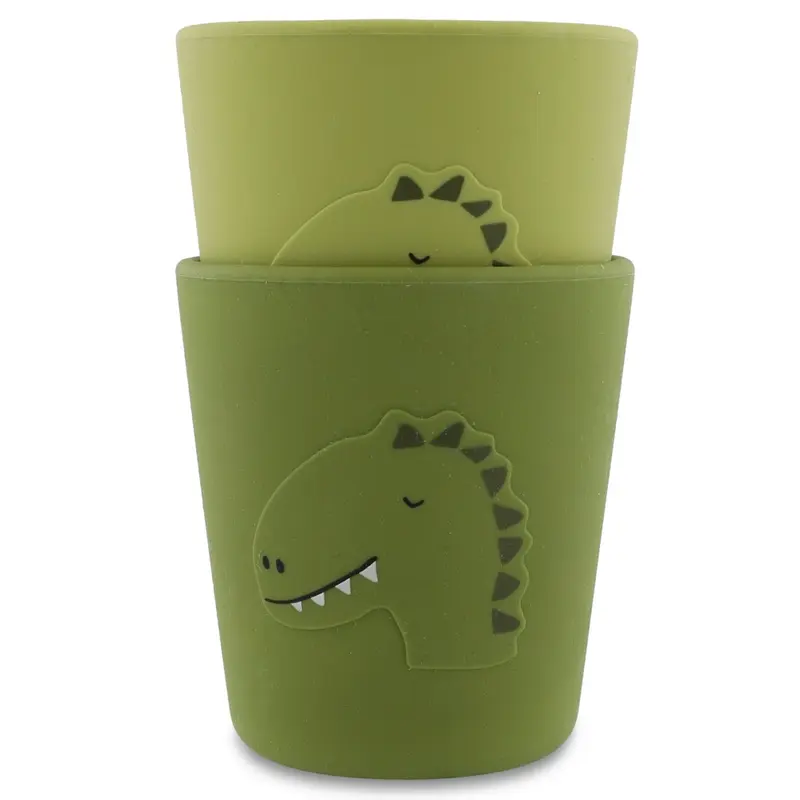 Confezione da 2 tazze in silicone - Mr. Dino