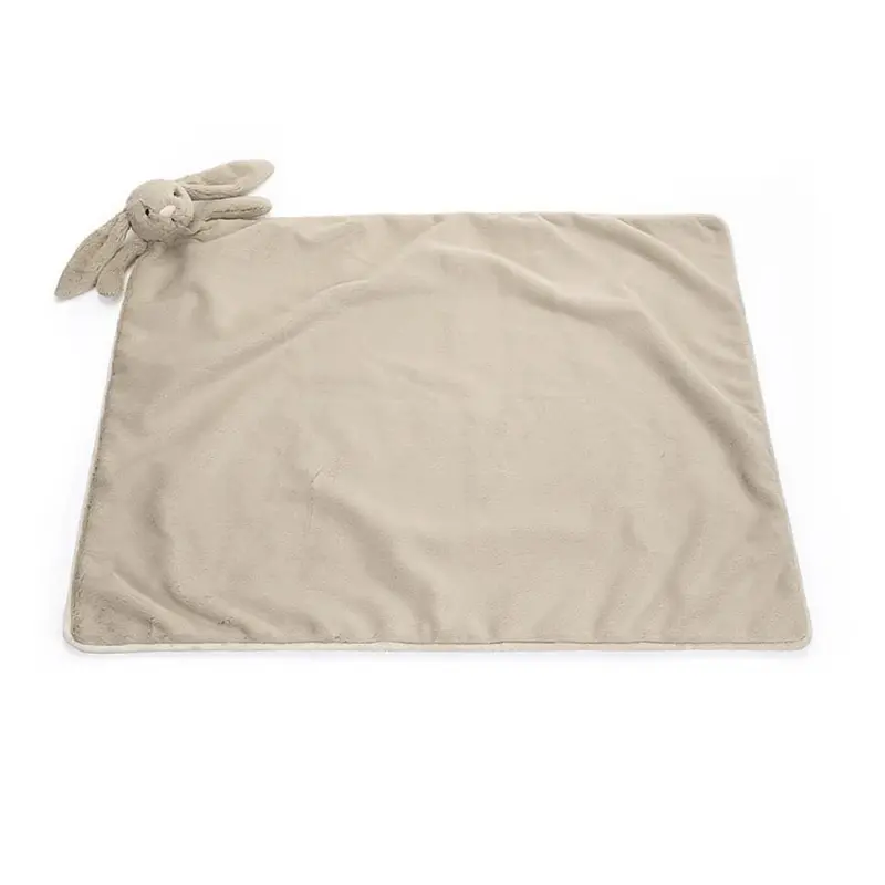 Coperta peluche morbida Coniglietto timido Beige