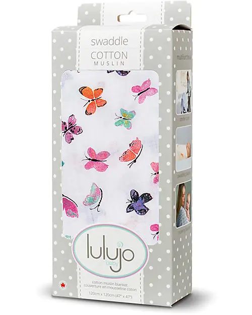Copertina Swaddle 120x120 cm - 100% mussola di cotone