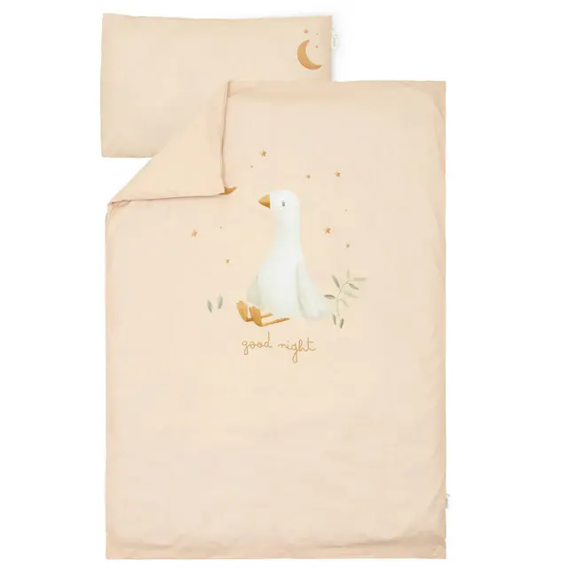 Copripiumino per culla 100x140 - Beige - Newborn Naturals - Little Goose