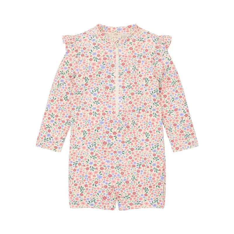 Costume da Bagno a Maniche Lunghe 'Dreamy Flowerfield' (Protezione UPF40+)