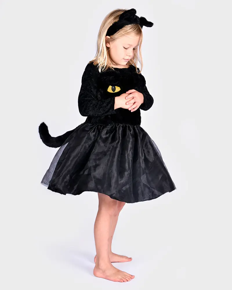 COSTUME DA GATTO CON TUTU 4-6 ANNI