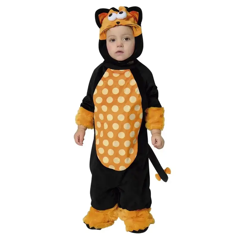 Costume Monster Kit-Cat Halloween Bambini 1-2 Anni