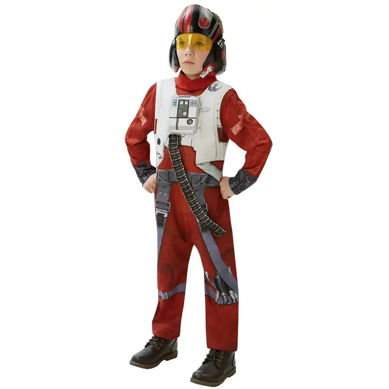 Costume Poe Dameron Pilota X Wing Star Wars Deluxe 620265