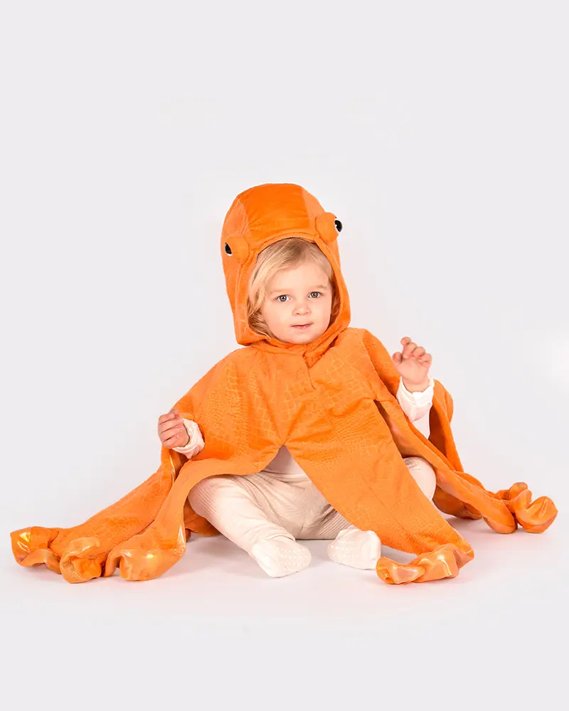 Costume Polpo arancione (2-4 ANNI)
