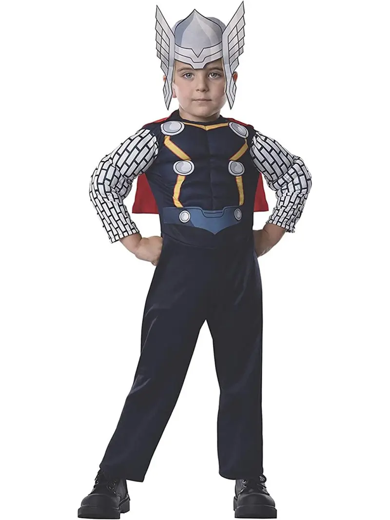 Costume Thor Deluxe Imbottito 620017 Bambini 2-3 Anni