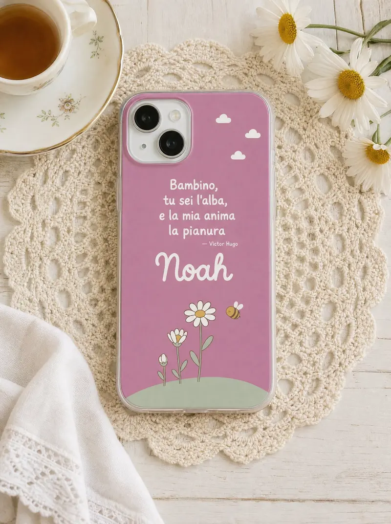 Cover per i nonni con nome «Bambino, tu sei l'alba»
