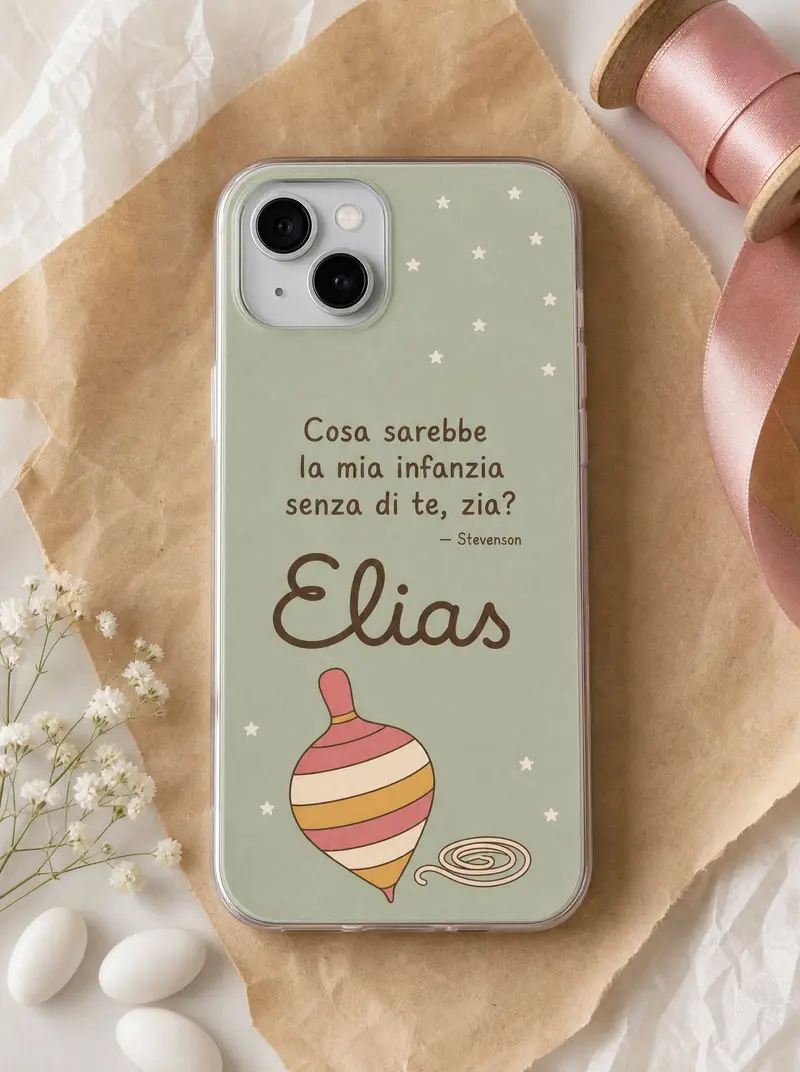 Cover per la zia con nome «Cosa sarebbe la mia infanzia senza di te»