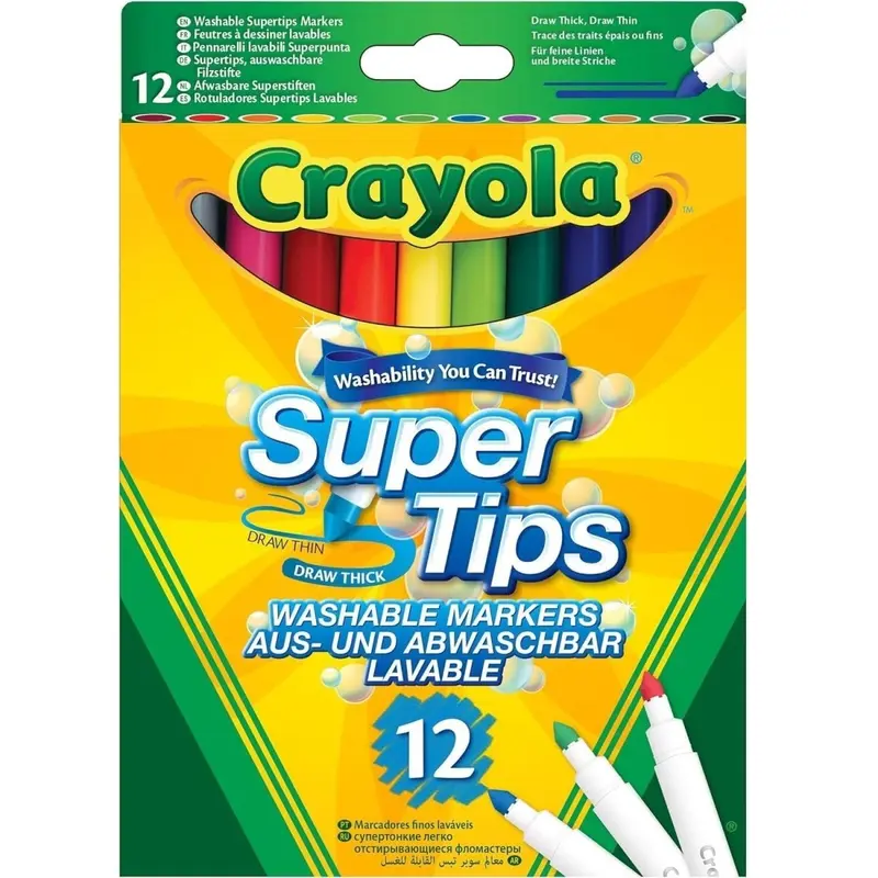 CRAYOLA I Lavabilissimi Pennarelli Ultra-Lavabili Punta Maxi 58-8329
