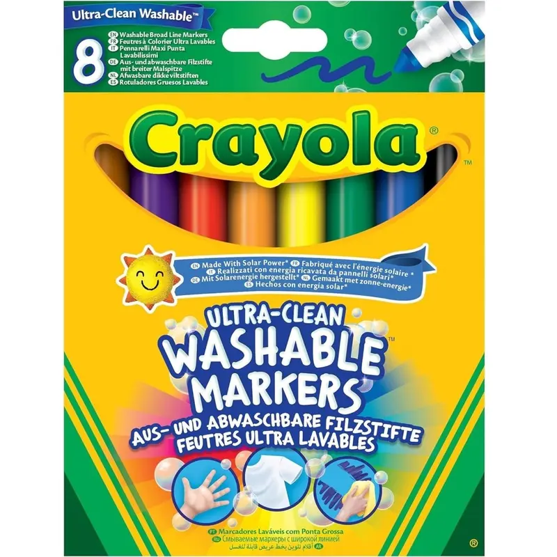 CRAYOLA Pennarelli Ultra-Lavabili Punta Maxi 58-8328