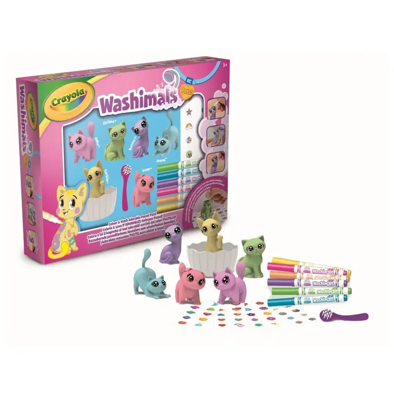 Crayola - Washimals Pets Set Attività Con Adesivi
