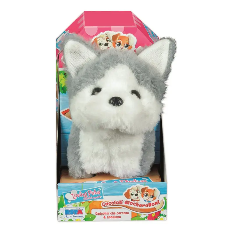 Cucciolo Husky Giocherellone che Cammina e Abbaia 13 cm