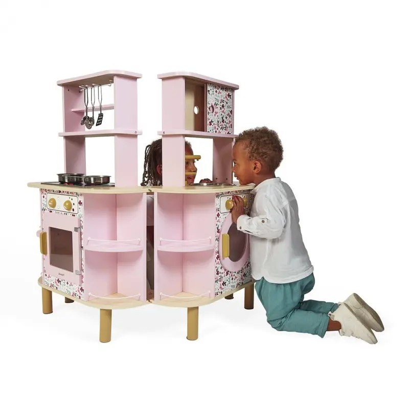 Cucina Twist in Legno - Cucina Bifacciale - 8 Accessori inclusi