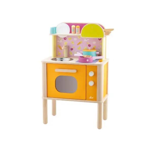 Globo Giocattoli - Cucina Giocattolo Trasportabile con 12 Accessori Inclusi, GrandSoleil 41868