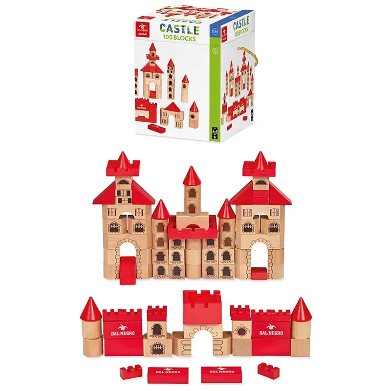 Dal Negro Castello Costruzioni In Legno 100 Pezzi 53984