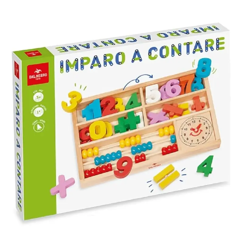 Dal Negro Legno Imparare i Numeri e a contare 54020