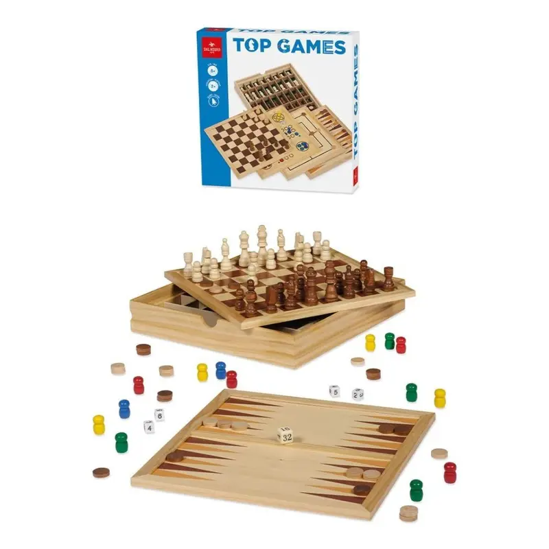 Dal Negro Top Games 30 Dama/Scacchi in legno 822028