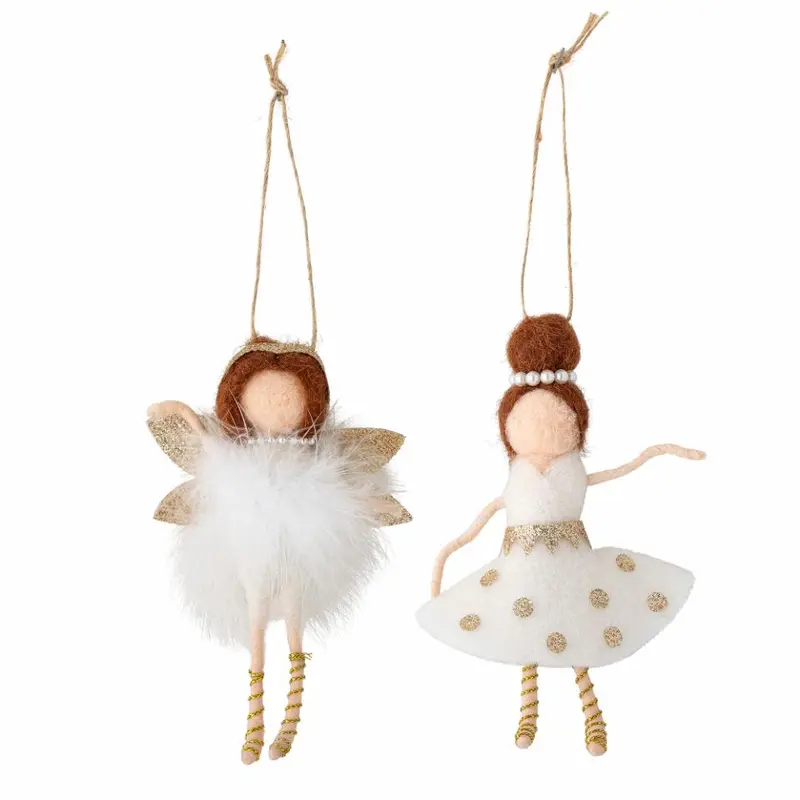 Decorazioni Natalizie in Lana Bloomingville – Set Liuka (2 Pezzi)