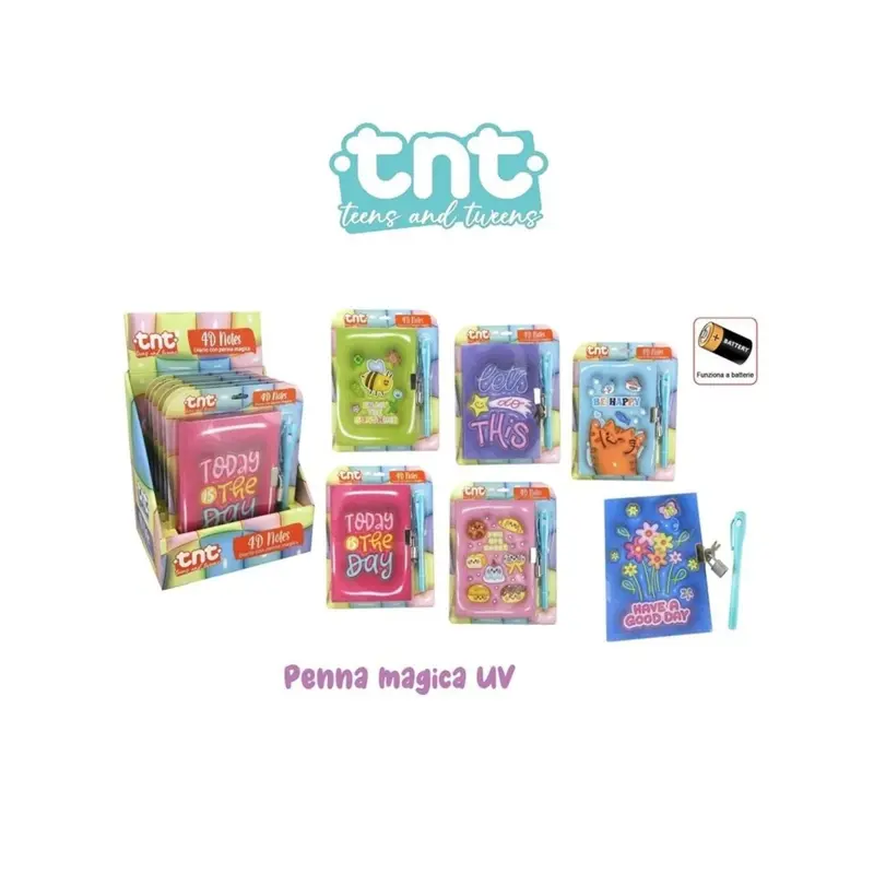 Diario Effetto 4D Notes Toys Garden 92064 Per Bambini