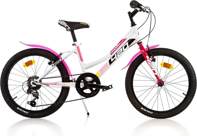 Dino Bikes - Bici Bambina 20" con telaio in acciaio e cambio a 6 velocità