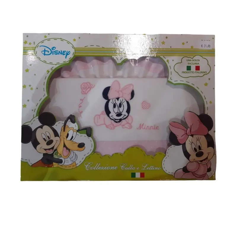 Disney Arnetta Lenzuola Cuola e Lettino Minnie Rosa CP01