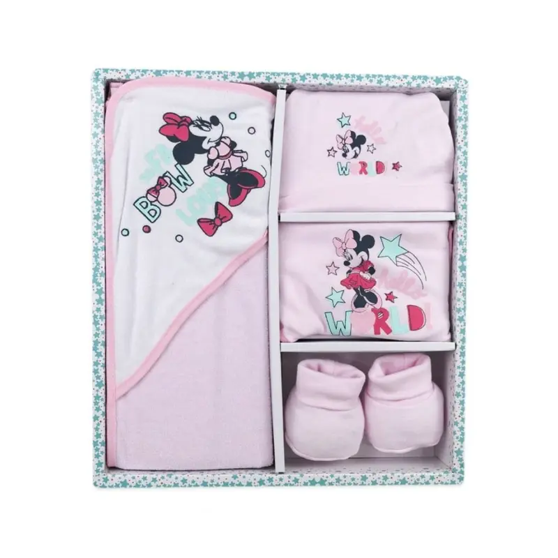 Disney Set 4pz regalo Minnie rosa wr6000/r/min