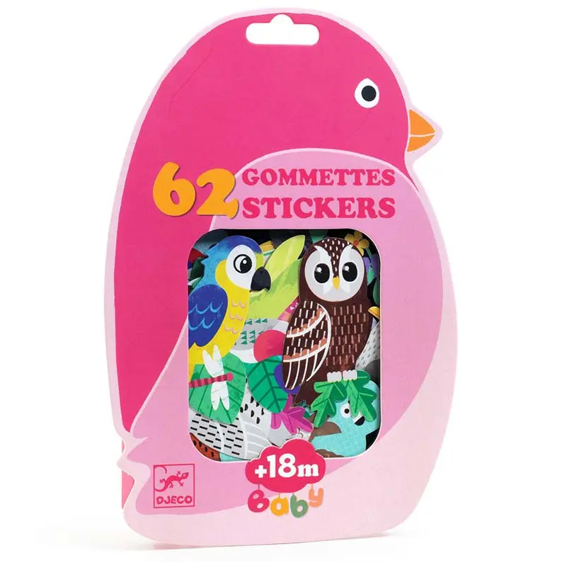 Djeco Primi Stickers 18M+ – Uccellini