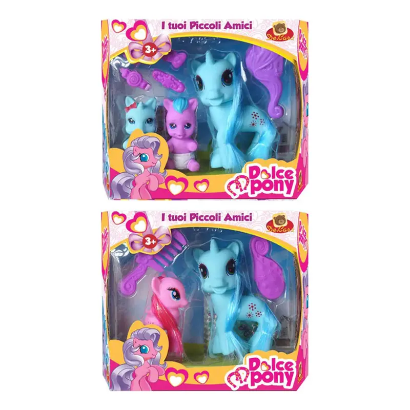 Dolce Pony Coppia Amici con Accessori in Plastica