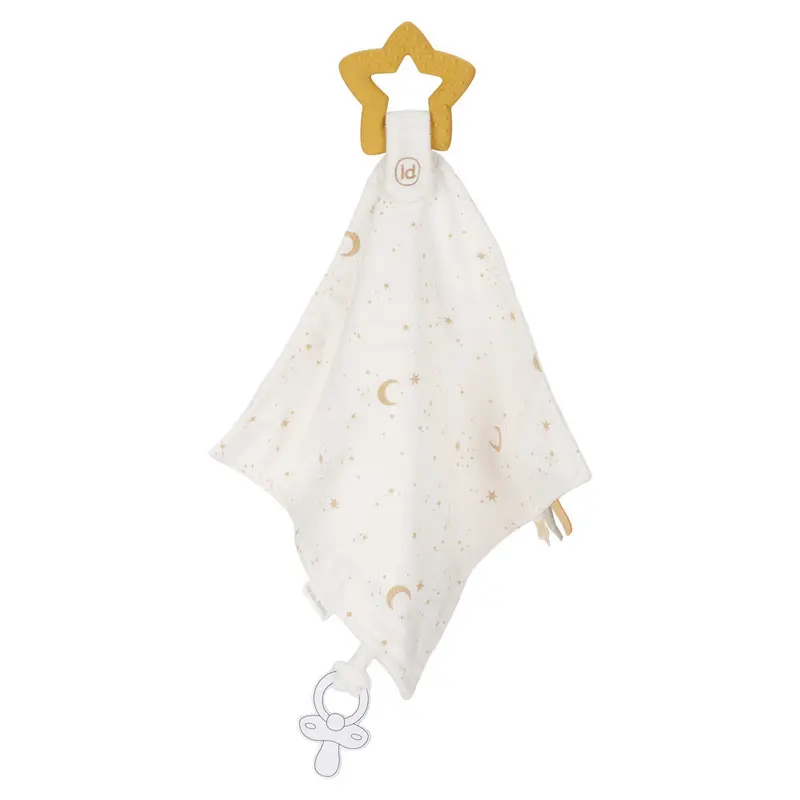 Doudou in tessuto con gioco dentizione - Newborn Naturals