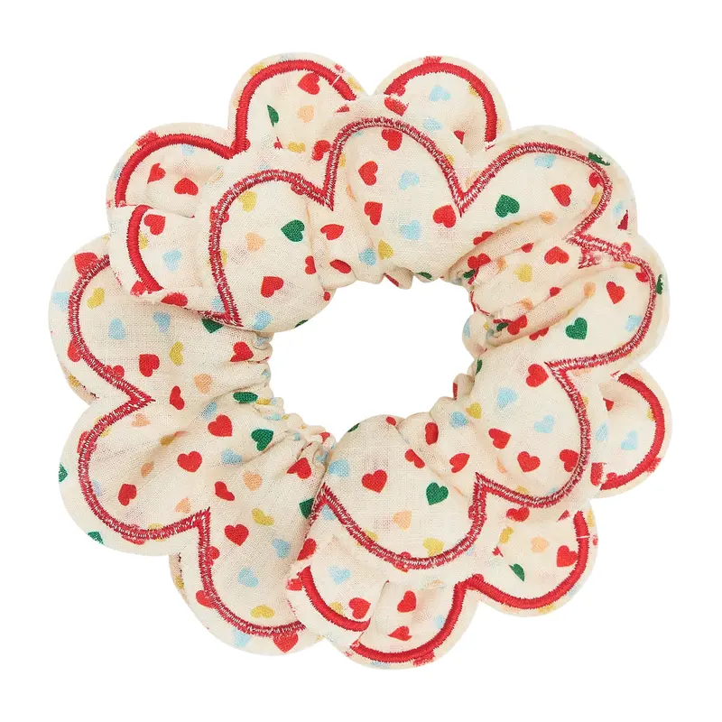 Elastico Capelli Bambina Mimi & Lula Heart Print Scalloped Scrunchie