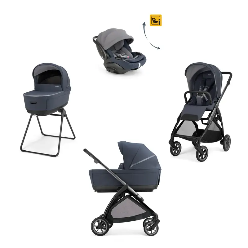 Electa System 4 in 1 ovetto darwine recline - Rooftop Blue - Inglesina