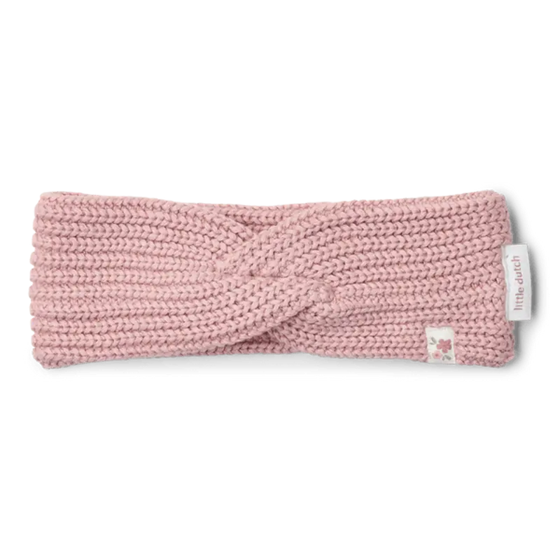 Fascia per capelli lavorata a maglia Little Dutch Velvet Rose