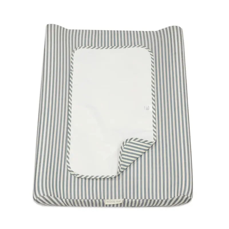 Fasciatoio Home con fodera Pasito a Pasito WM Praliné Strisce Matcha 50x70