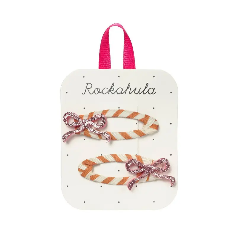 Fermagli a fiocco con glitter