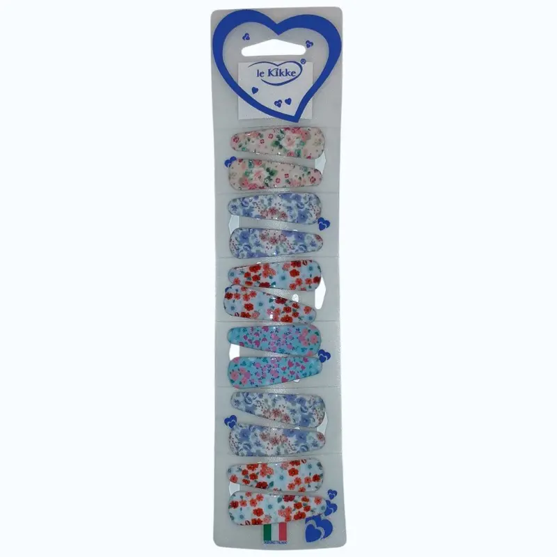 Fermagli Clic Clac Fiori Da 12 Le Kikke 5 cm CC54222