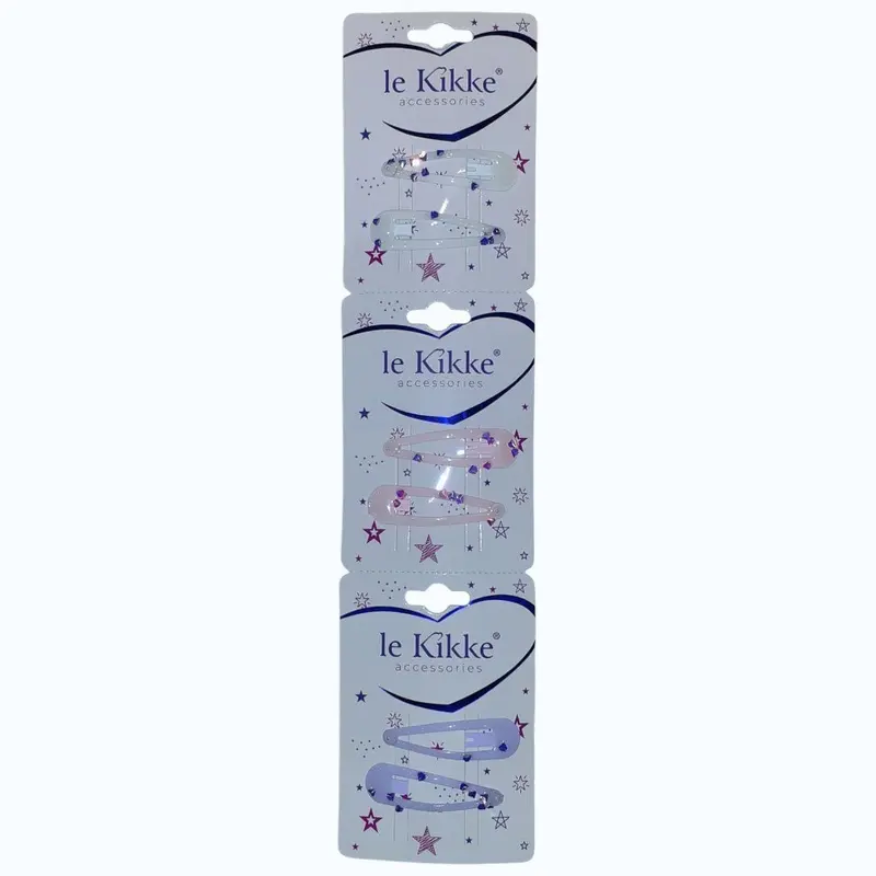 Fermagli Clic Clac Pietrine Da 6 Le Kikke 5 cm CC54419